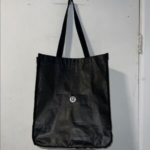 LULULEMON ATHLETICA Black and White Reusable Large Tote Bag
